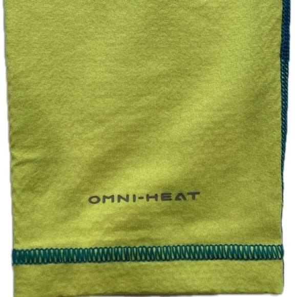 Columbia Youth L 14/16 Omni-Heat 3D Knit Tights Base Layer Colorblock Blue-Green - Picture 4 of 13